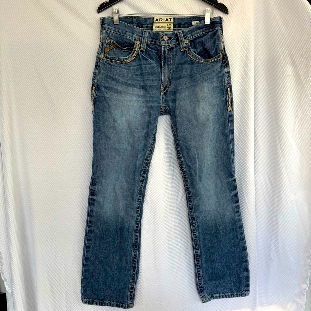 Ariat M5 Straight Fit Jeans Men’s 32x32 Blue Denim